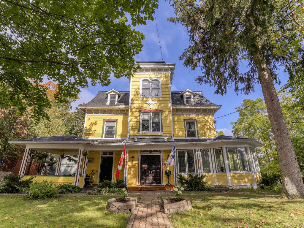 View from the street of Pangea House B & B in Gananoque, Ontario